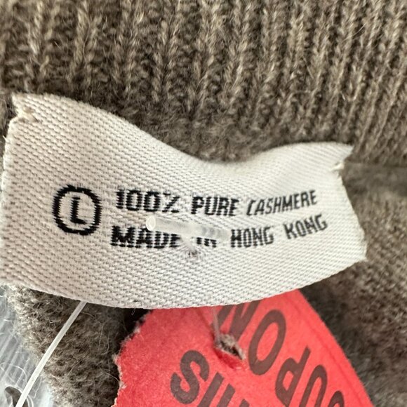 NWT Neiman Marcus 100% Cashmere 3pc Set: Cardigan/Top/Pant Size M/L Light Brown - Picture 14 of 16